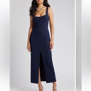 WAYF navy dress worn once